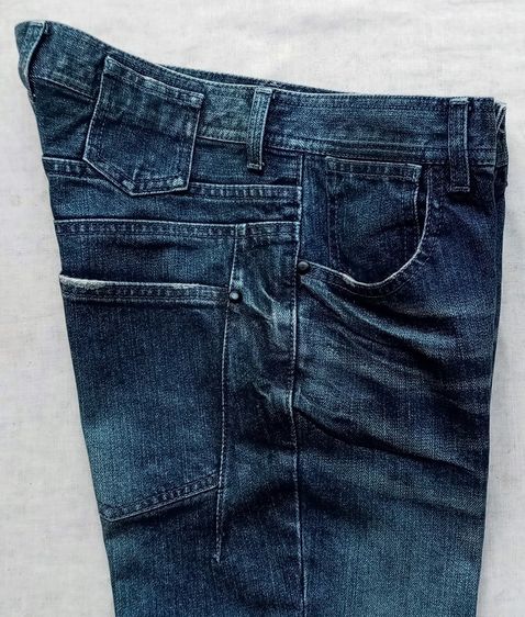 NEIL BARRETT ยีนส์ด้าน เคลือบเงา (wax) รูปที่ 17