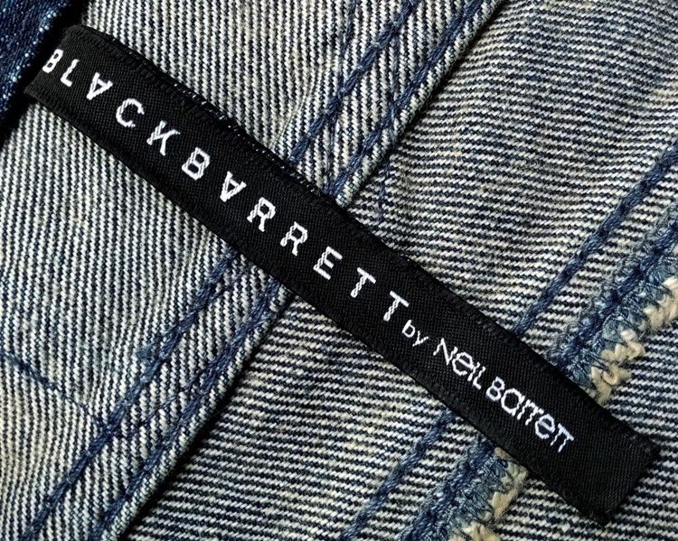 NEIL BARRETT ยีนส์ด้าน เคลือบเงา (wax) รูปที่ 12