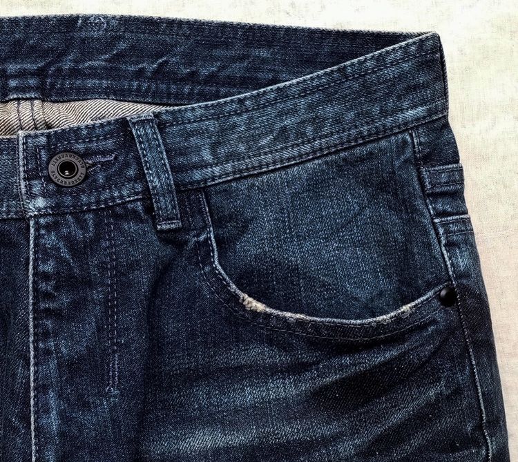 NEIL BARRETT ยีนส์ด้าน เคลือบเงา (wax) รูปที่ 8