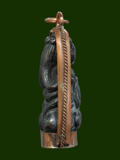 พระปิดตาเนื้อสัมฤทธิ์ หลวงปู่เอี่ยม วัดสะพานสูง เลี่ยมกระเช้าโบราณสวยๆ รูปที่ 2