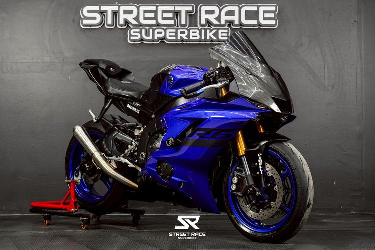  YZF-R6 ปี 2018 น้ำเงิน-ดำ  ตัวแรงสายสนาม ของแต่งแน่น ฟรีดาวน์ 