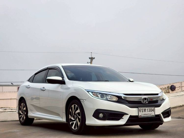 Honda Civic 2018 1.8 EL i-VTEC Sedan เบนซิน ไม่ติดแก๊ส เกียร์อัตโนมัติ ขาว รูปที่ 1