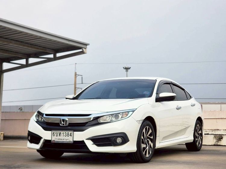 Honda Civic 2018 1.8 EL i-VTEC Sedan เบนซิน ไม่ติดแก๊ส เกียร์อัตโนมัติ ขาว รูปที่ 3