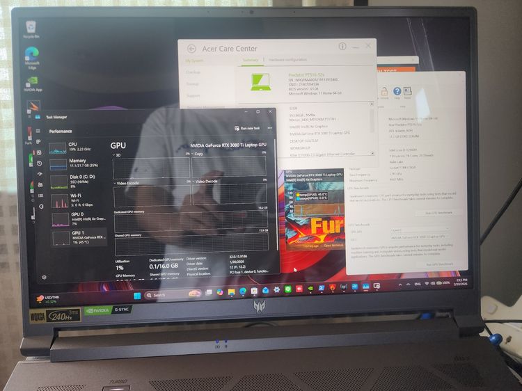 แลก-ขาย Gaming NB Predator i9-Gen12 ram32 RTX 3080Ti vram 16GB จอ 16" 240Hz ผ่าน Shopee ได้ รูปที่ 5