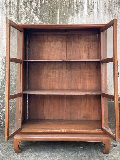 ตู้ไม้สักเก่าโบราณขาคู้ รูปที่ 3