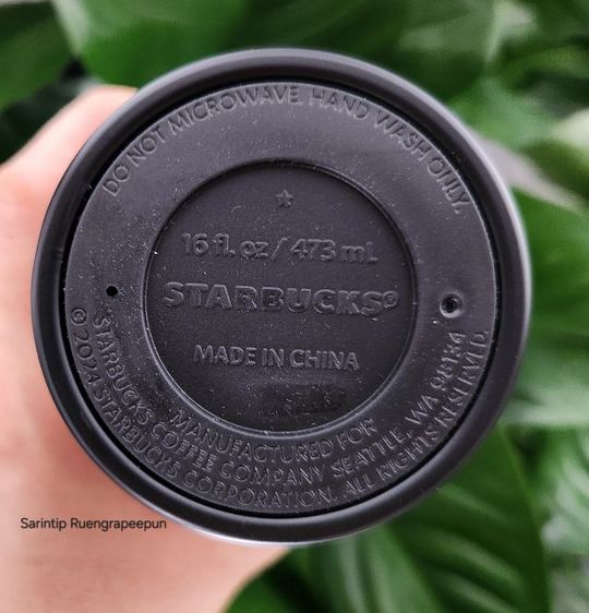 STARBUCKS Etched Black Stainless Steel Tumbler 16 oz (473 ml) รูปที่ 9