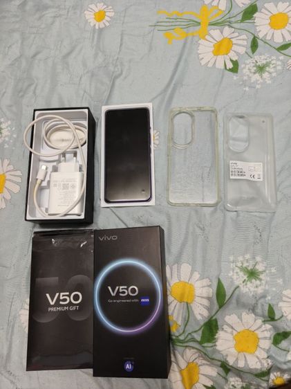 vivo v50สีม่วง256 สภาพ99.99 ไม่ติดล็อกเครื่องประกันถึงเมษา รูปที่ 4
