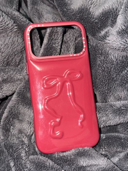 เคสนำเข้าจากเกาหลี iPhone 17 Pro Max แท้ Casetify – Pillow Case (Ruby Red Bow) รูปที่ 3