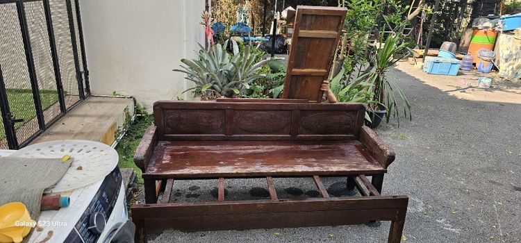เตียงชักไม้สักโบราณ รูปที่ 2