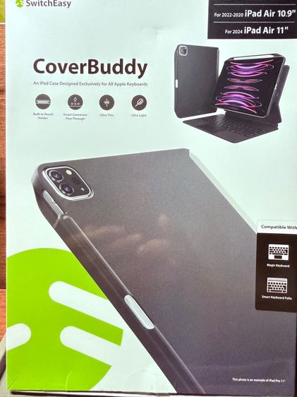 Case SwitchEasy CoverBuddy สำหรับ iPad Pro 11” 2022-2018), iPad Air 10.9” (2022-2020), iPad Air 11” (2024).