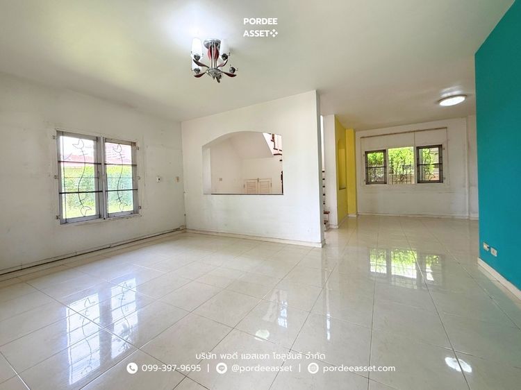 มีบางส่วน บ้านเดี่ยว มณีรินทร์ เลค พาร์ค ราชพฤกษ์ ติวานนท์ (หลังริม ขนาด 112 ตร.ว) หน้าบ้านไม่ชนหลังอื่น  รูปที่ 4