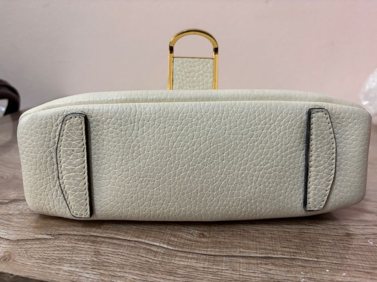 กระเป๋าหนังแท้แบรนด์เกาหลี ROSA.K สีครีม สภาพสวยมาก รูปที่ 14