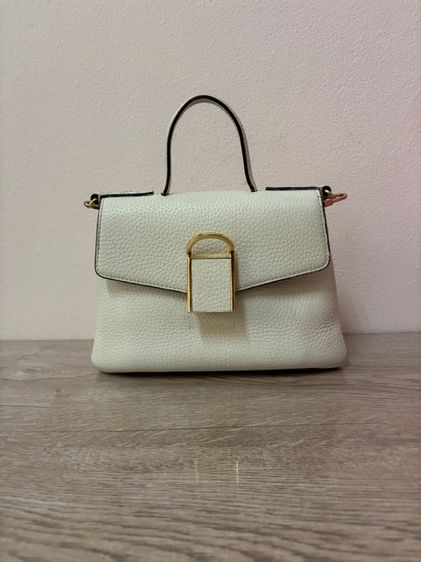 กระเป๋าหนังแท้แบรนด์เกาหลี ROSA.K สีครีม สภาพสวยมาก รูปที่ 2