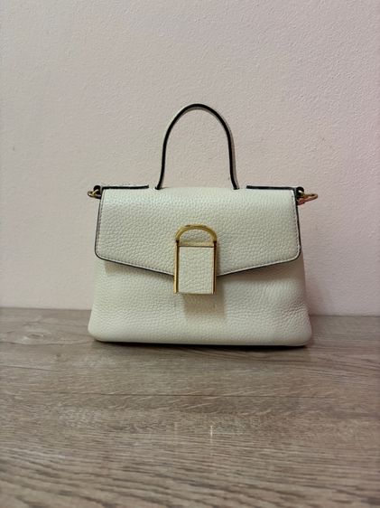 กระเป๋าหนังแท้แบรนด์เกาหลี ROSA.K สีครีม สภาพสวยมาก รูปที่ 5