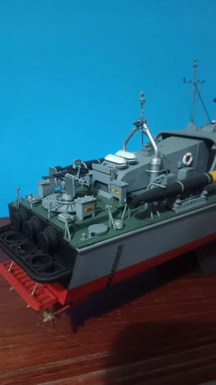 เรือ Torpido boat,พลาสติกโมเดลประกอบทำสีสมจริง,ขนาดใหญ่ รูปที่ 4