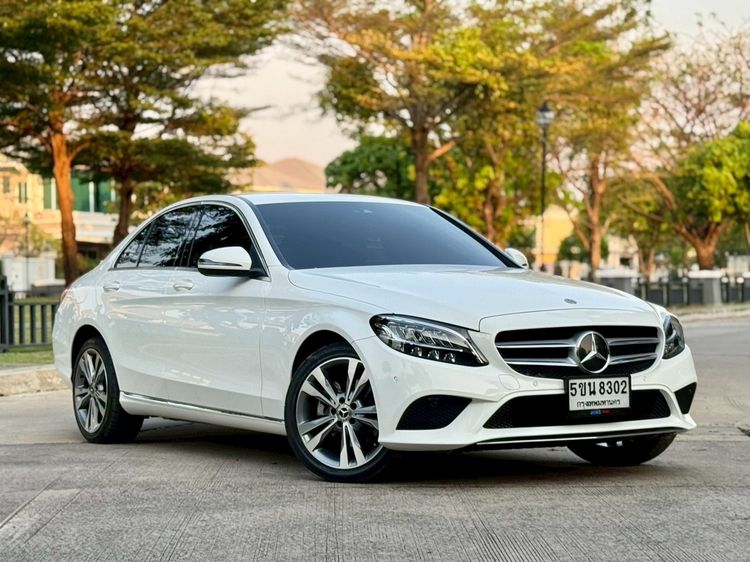 Mercedes-Benz C-Class 2021 C220 Sedan ดีเซล ไม่ติดแก๊ส เกียร์อัตโนมัติ ขาว รูปที่ 3