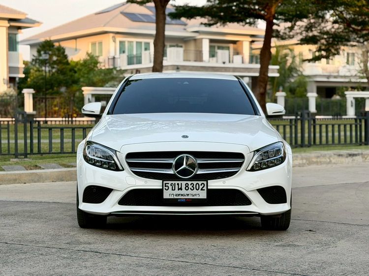 Mercedes-Benz C-Class 2021 C220 Sedan ดีเซล ไม่ติดแก๊ส เกียร์อัตโนมัติ ขาว รูปที่ 2