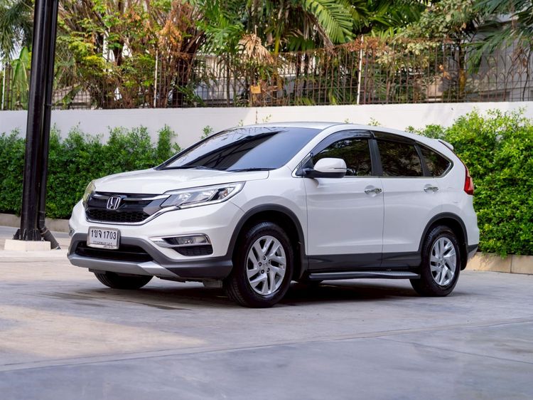 Honda CR-V 2015 2.0 E 4WD Utility-car เบนซิน ไม่ติดแก๊ส เกียร์อัตโนมัติ ขาว รูปที่ 3