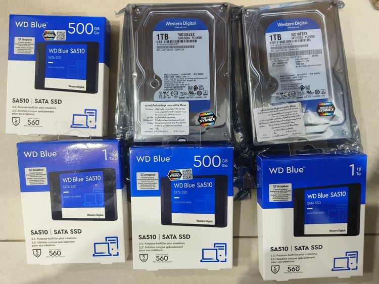 ที่เก็บข้อมูลและเมมโมรี่การ์ด ขาย SSD HDD ของใหม่ยังไม่ได้แกะ ราคาถูกๆ 