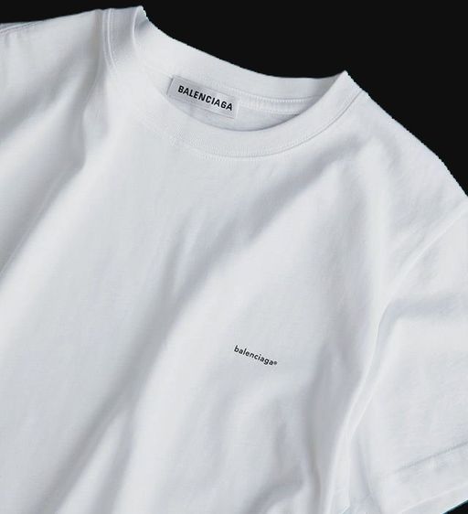 Balenciaga Logo-print Cotton-jersey T-shirt รูปที่ 3