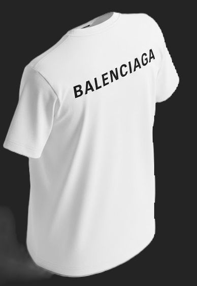 Balenciaga Logo-print Cotton-jersey T-shirt รูปที่ 7