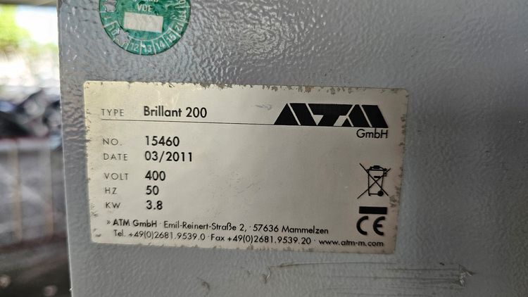 เครื่องตัดชิ้นงาน (ATM Brillant 200)  รูปที่ 4