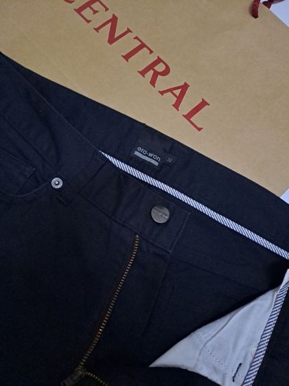 กางเกงสแลคขายาวสีดำ ผ้าคอตต้อลยีนส์ แบรนด์ Era-won‼️ รูปที่ 3