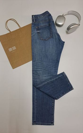 กางเกงยีนส์ขายาวทรงสลิม Boyfriends แบรนด์ Uniqlo‼️ รูปที่ 5