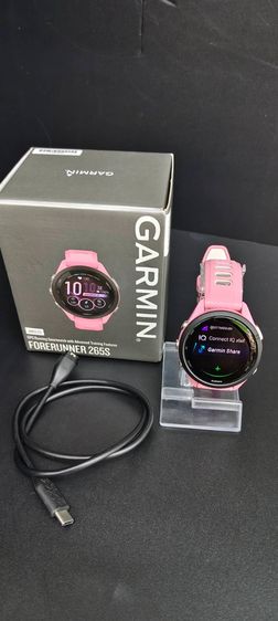 Garmin Forerunner 265S AMOLED สีชมพู GPS Smartwatch ฟิตเนสครบ กล่องครบ สภาพใหม่เอี่ยม รูปที่ 4