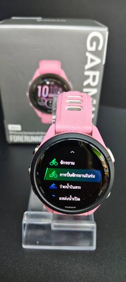 ยาง Garmin Forerunner 265S AMOLED สีชมพู GPS Smartwatch ฟิตเนสครบ กล่องครบ สภาพใหม่เอี่ยม