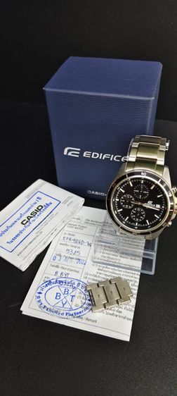 ดำ Casio Edifice Chronograph รุ่น EFR-526D-1AV นาฬิกาผู้ชาย สายสแตนเลส ครบกล่อง ใบรับประกัน