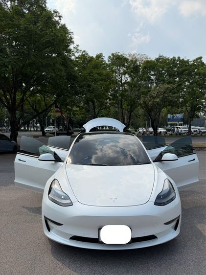Tesla Model-3 2023 Long Range 4WD Sedan ไฟฟ้า เกียร์อัตโนมัติ ขาว รูปที่ 4
