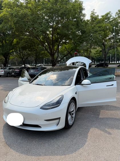 Tesla Model-3 2023 Long Range 4WD Sedan ไฟฟ้า เกียร์อัตโนมัติ ขาว รูปที่ 3