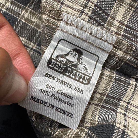 เสื้อเชิ้ต​ Ben David มือหนึ่ง​ Size L รูปที่ 8