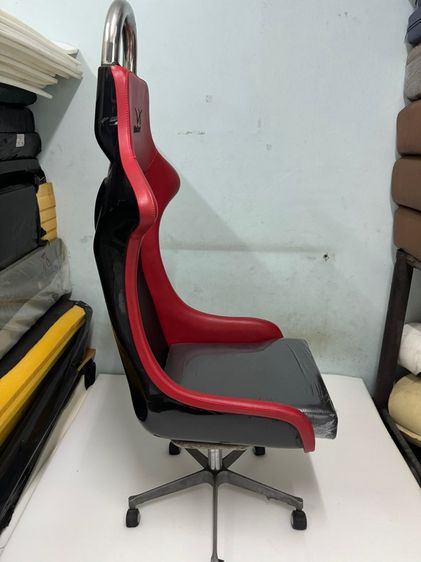 ขายด่วนเบาะหลังแก๊งหุ้มพีวีซีแดงดำตัวละ 2,500บาท เหมาะรถยนต์ เรือ นั่งเล่นเกม รูปที่ 4