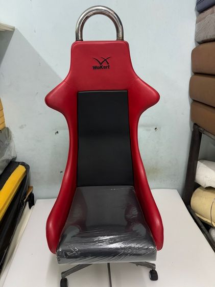 ขายด่วนเบาะหลังแก๊งหุ้มพีวีซีแดงดำตัวละ 2,500บาท เหมาะรถยนต์ เรือ นั่งเล่นเกม รูปที่ 6