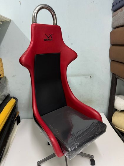 ขายด่วนเบาะหลังแก๊งหุ้มพีวีซีแดงดำตัวละ 2,500บาท เหมาะรถยนต์ เรือ นั่งเล่นเกม รูปที่ 3