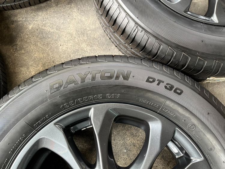 ✨ล้อแม็กพร้อมยางใหม่✨Mazda 2 Skyactiv ขอบ 15 สีดำ รูปที่ 6