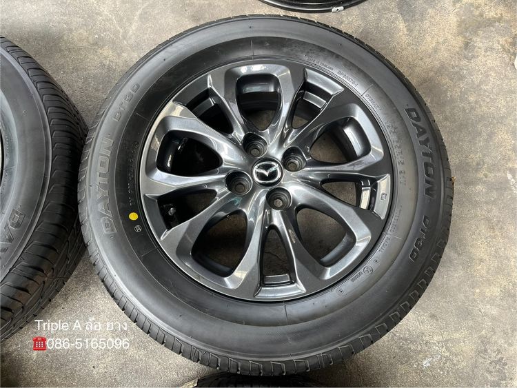 ✨ล้อแม็กพร้อมยางใหม่✨Mazda 2 Skyactiv ขอบ 15 สีดำ รูปที่ 5