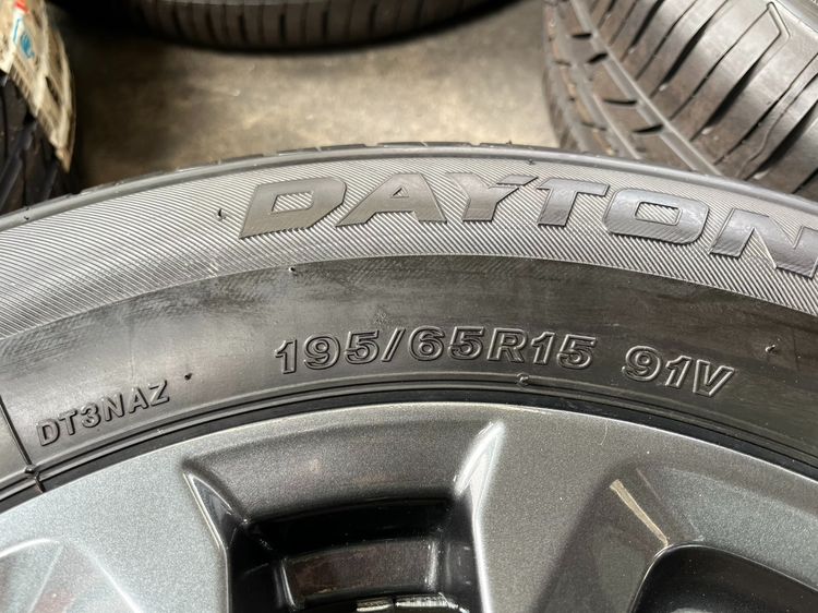 ✨ล้อแม็กพร้อมยางใหม่✨Mazda 2 Skyactiv ขอบ 15 สีดำ รูปที่ 7