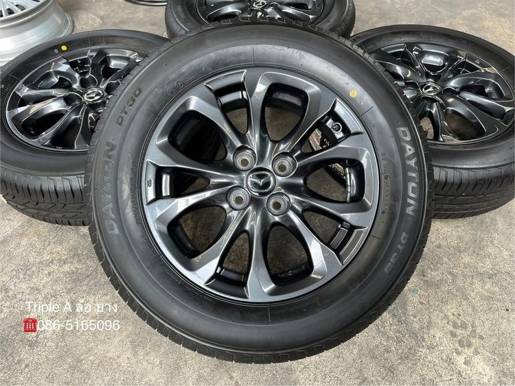 ✨ล้อแม็กพร้อมยางใหม่✨Mazda 2 Skyactiv ขอบ 15 สีดำ รูปที่ 2