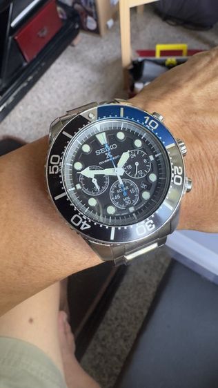 เงิน Seiko ขายนาฬิกาไซโก้ โซล่า โคโนกราฟ  