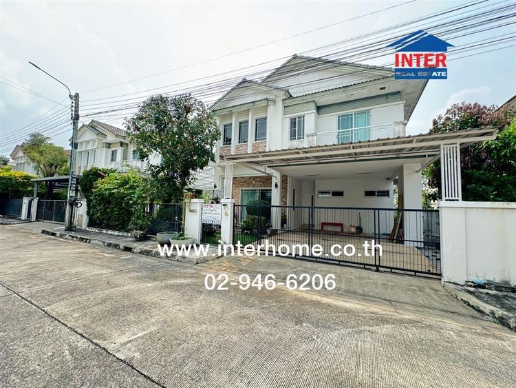 บ้านเดี่ยว 2 ชั้น 65.2 ตร.ว. หมู่บ้านมัณฑนา แจ้งวัฒนะ-ราชพฤกษ์ ใกล้ MRTสายสีม่วงและทางพิเศษศรีรัช ‬ติดถนนใหญ่ซัยพฤกษ์-แจ้งวัฒนะ ถนนราชพฤกษ์ 