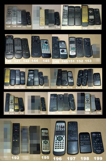 PIONEER REMOTE (5-375) รีโมท ไพโอเนียร์ DVD USB VCD CD TAPE TUNER เครื่องเสียง รูปที่ 2