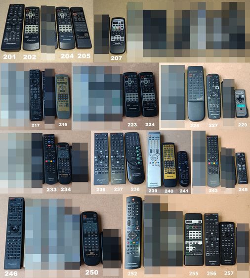 PIONEER REMOTE (5-375) รีโมท ไพโอเนียร์ DVD USB VCD CD TAPE TUNER เครื่องเสียง รูปที่ 3