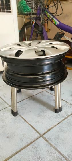 ล้อกระทะ ขอบ14 พร้อมฝาครอบสภาพดี ราคาถูก 4 วง