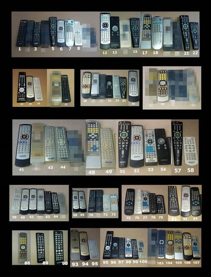 SOKEN REMOTE (1-256) รีโมท โซเคน เครื่องเสียง DVD VCD CD TAPE VDO LASER DISC BLU RAY COMBO