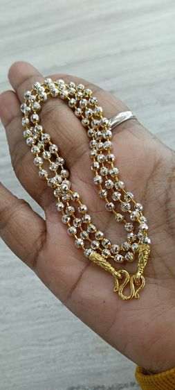 สร้อยคอทองคำขาวงานจิวเวอร์รี่ไม่ลอกไม่ดำยาว 24 นิ้วสวมหัวได้ รูปที่ 13