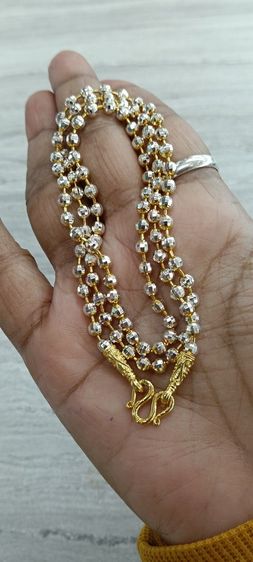 สร้อยคอทองคำขาวงานจิวเวอร์รี่ไม่ลอกไม่ดำยาว 24 นิ้วสวมหัวได้ รูปที่ 11