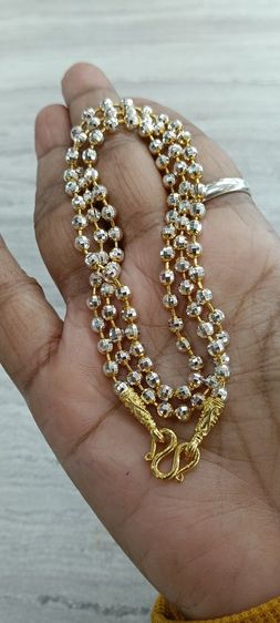 สร้อยคอทองคำขาวงานจิวเวอร์รี่ไม่ลอกไม่ดำยาว 24 นิ้วสวมหัวได้ รูปที่ 16